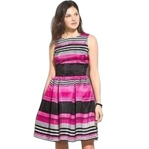 Fit & Flare Striped Dress